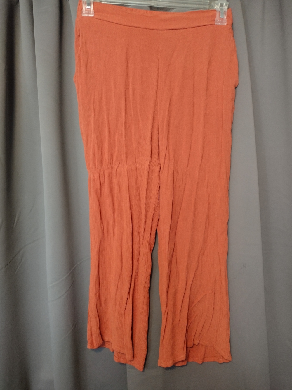 Contempo Women's Wide-Leg Pull-On Pants in Rust Orange